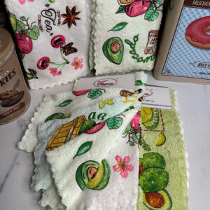 Серветка кухонна мікрофібра велика Авокадо 20 штук "СК-113