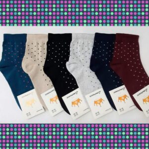 Шкарпетки жіночі високі з малюнком Кольорова точка "ST-3216"