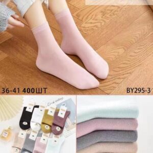 Шкарпетки жіночі високі Корона однотонні "BY295-3