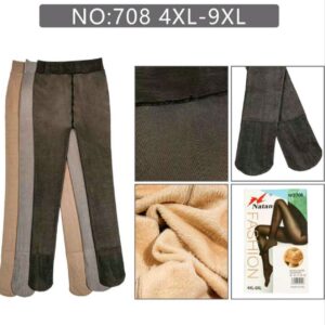 Колготки імітація шкіри на хутрі кольорові напівбатал 6 шт "708