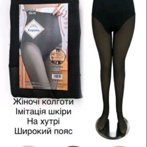 Колготки імітація шкіри на хутрі напівбатал 6 шт F155-5