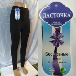 Лосіни безшовні на хутрі гіганти Ластівка 6 шт "А140"