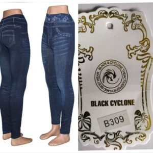 Лосини безшовні під джинс махра напівбатал 6 шт "B309"