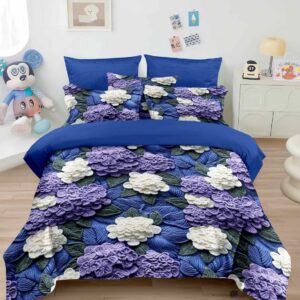 Комплект двоспальний з малюнком 5D на резинці "5D165-3