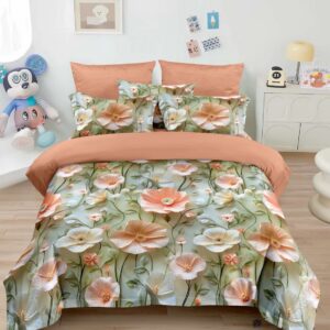 Комплект двоспальний з малюнком 5D на резинці "5D165-9