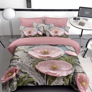 Комплект двоспальний з малюнком 5D на резинці "5D165-14