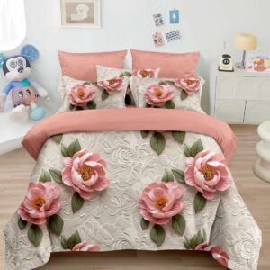 Комплект двоспальний з малюнком 5D на резинці "5D165-20