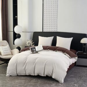 Комплект двоспальний однотонний Мокра бавовна "MS155-5"