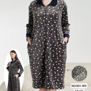 Халат жіночий напівбатал оптом 5 шт "901-W9