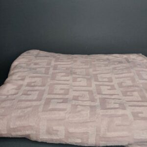 Плед щільний двоспальний Лабіринт Пудра "2511-8