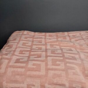 Плед щільний двоспальний Лабіринт Персик "2511-10"