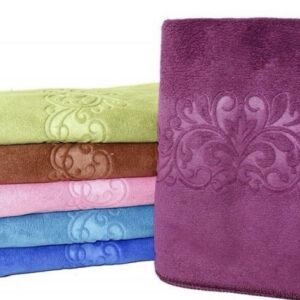 Рушник для обличчя мікрофібра однотонна яскрава 6 шт "PL-663