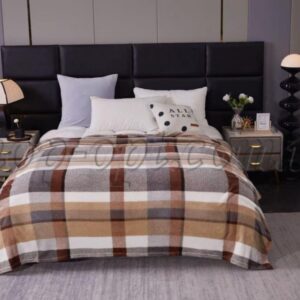 Плед плюшевий двоспальний з малюнком "2058-19.