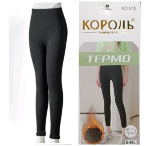 Лосини безшовні у рубчик на хутрі норма 6 шт "S-15