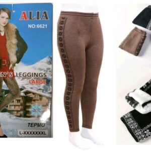 Лосини на товстому хутрі з лампасом батал "6621