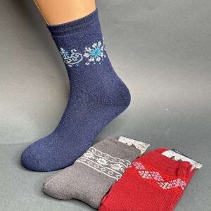 Шкарпетки жіночі махра з малюнком Орнамент " Ws-638