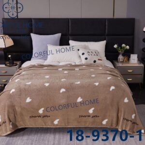 Плед плюшевий двоспальний з малюнком "2058-31.