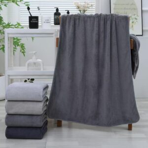 Рушник для обличчя мікрофібра плюшевий Графіт 8 шт "PL-689