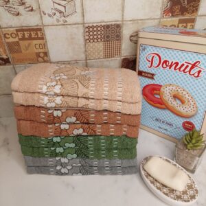 Рушник банний махровий Лютики 8 шт. "PB-698