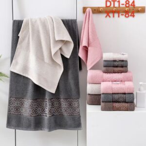 Рушник банний махровий щільний Кружочки 4 шт. "PB-701