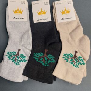 Шкарпетки жіночі високі з ослабленою гумкою Дерево "ST-3233