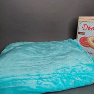 Плед двоспальний полірований плюш Бірюза "2277-2"