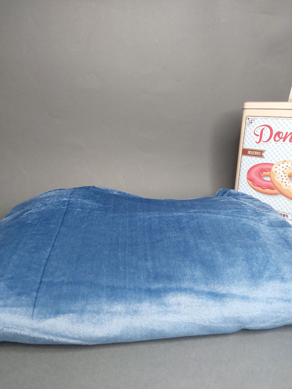 Плед двоспальний полірований плюш Денім “2277-3