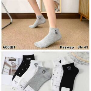 Шкарпетки жіночі з малюнком короткі Ластівка "С3336-27