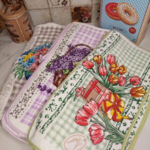 Рушник мікрофібра з окантовкою Тюльпани "РК-815"