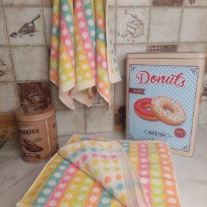 Серветка кухонна махрова горошки 20 штук "СК-127