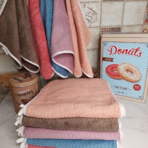 Рушник мікрофібра з окантовкою Хвиля 20 штук "РК-823"