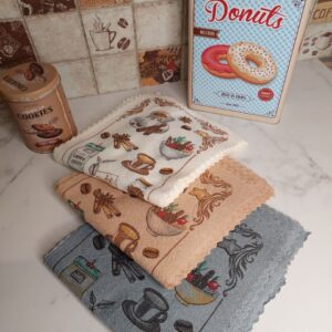 Рушник кухонний мікрофібра Арома Кава 20 штук "РК-827