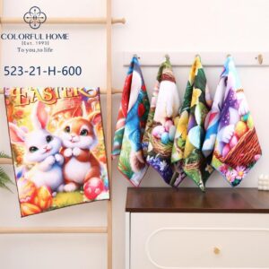 Рушник великий мікрофібра Пасхальний 12 шт "РК-813