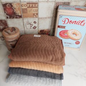 Рушник мікрофібра оверлок Хвиля 20 шт "РК-829