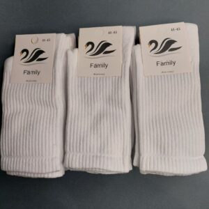 Шкарпетки чоловічі високі широка гумка White "SHR-246