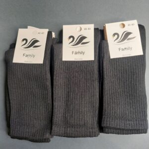 Шкарпетки чоловічі високі широка резинка Black "SHR-247