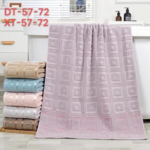 Рушник банний махровий щільний Клітина 6 шт. "PB-707