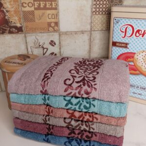 Рушник махровий для обличчя темний В'язь 6 шт "PL-709